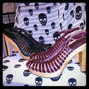 2 Michael Kors open toe slingbacks heels